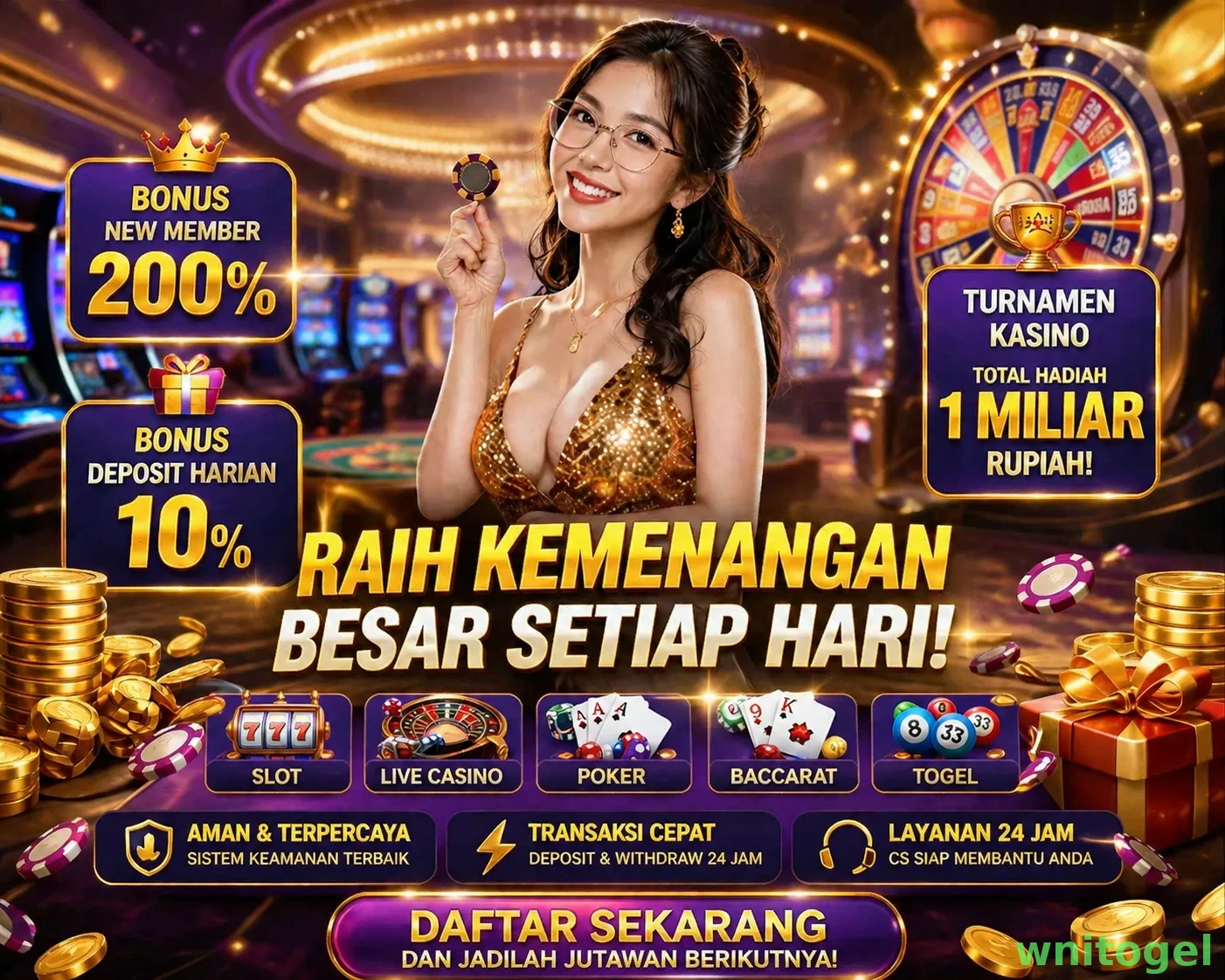 Ikon aplikasi wnitogel resmi